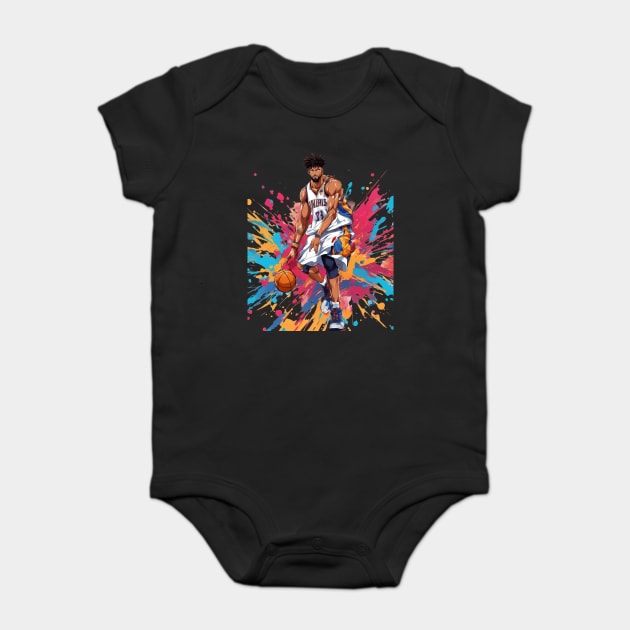 basketball net Baby Bodysuit by animegirlnft